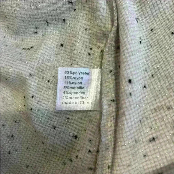 Lane Bryant long sleeved black/white sparkly top - Picture 9 of 9